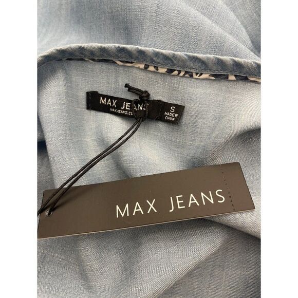 Max Jeans Tencel Tunic Top Size S NWT - Picture 9 of 11